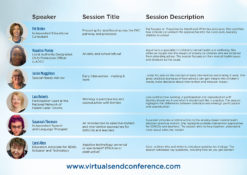 Virtual SEND Conference 2 Programme Page 3