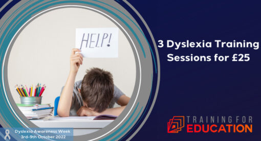 3 Dyslexia Training Sessions for £25